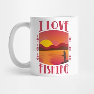 I Love Fishing Mug